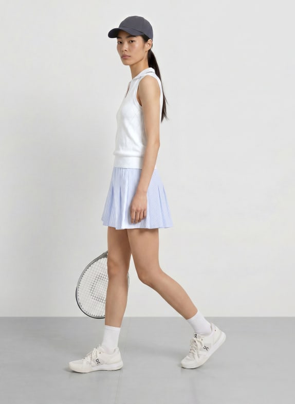 VARLEY Tennisrok TOYAH LICHTBLAUW / WIT