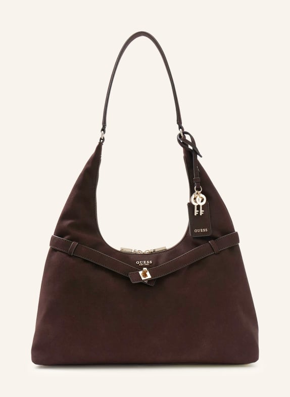 GUESS Beuteltasche ELLA DUNKELBRAUN