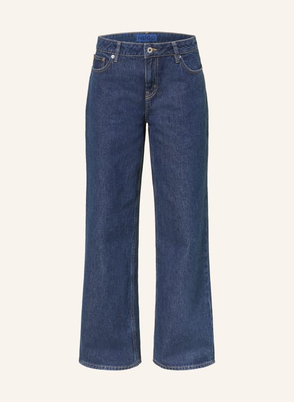 HUGO Wide leg jeans GAMALA 430 BRIGHT BLUE