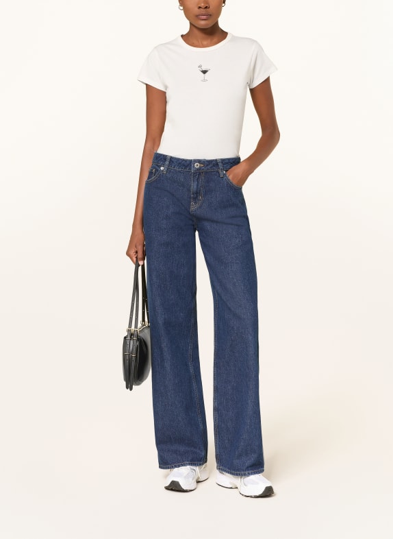 HUGO Wide leg jeans GAMALA 430 BRIGHT BLUE