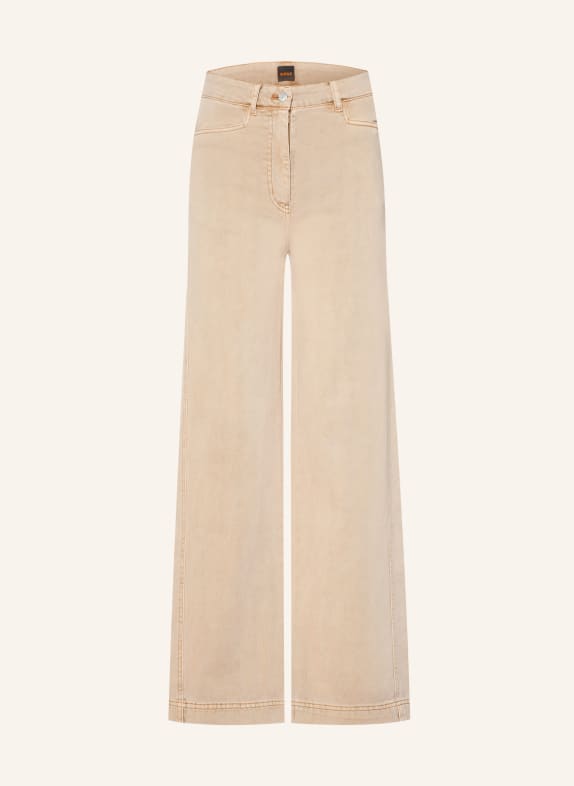 BOSS Wide leg jeans TMARLINA 742 LIGHT/PASTEL YELLOW