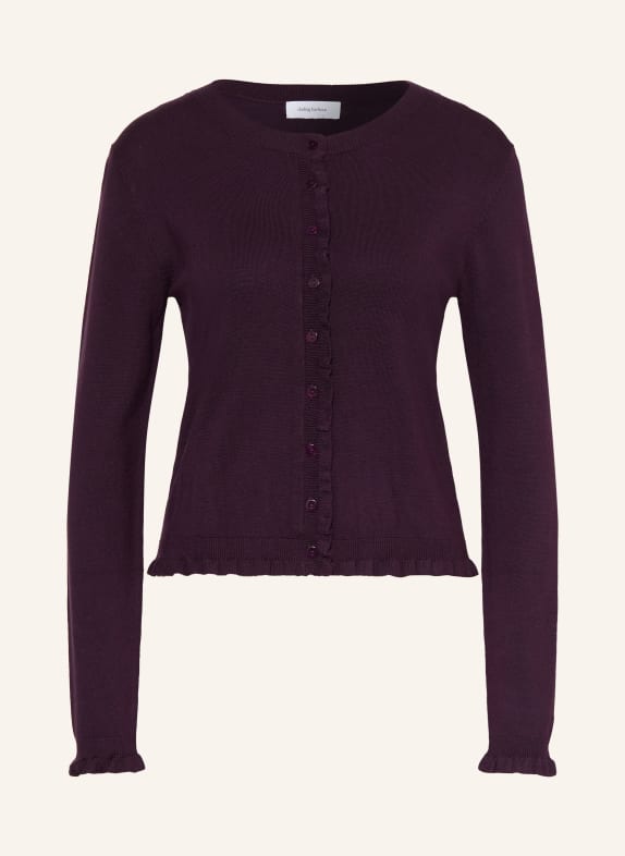 darling harbour Cardigan with ruffles BLUEBERRY