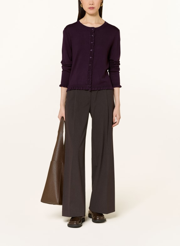 darling harbour Strickjacke mit Rüschen BLUEBERRY