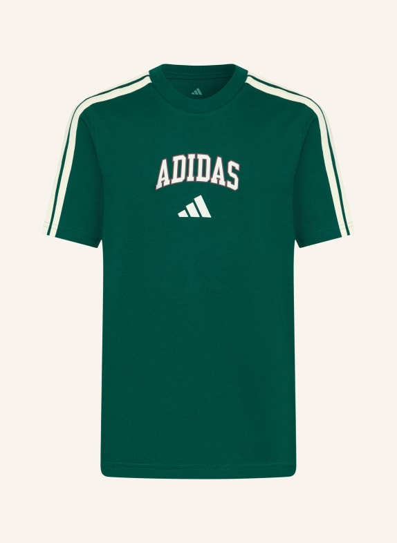adidas T-shirt COLLEG CIEMNOZIELONY / BIAŁY
