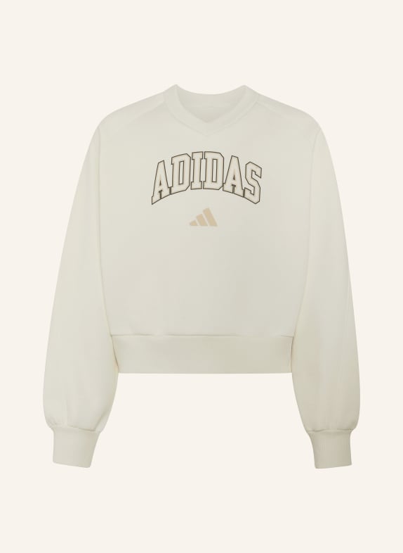 adidas Sweatshirt SEASONALS COLLEGIATE TYPOGRAPHY COL EN V ÉCRU / CHAMEAU / NOIR