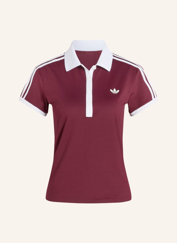adidas Originals Functioneel poloshirt CLASSICS DONKERROOD / WIT