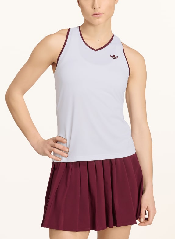adidas Originals Sporttop CLASSICS WIT / DONKERROOD