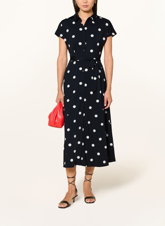 oui Hemdblusenkleid SCHWARZ / WEISS