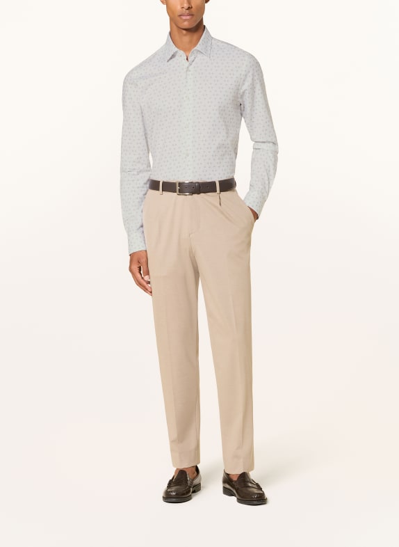 JOOP! Overhemd PIO Slim Fit BEIGE / WIT