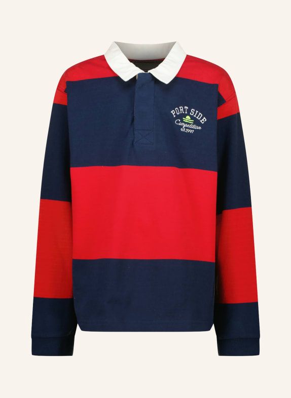 VINGINO Rugbyshirt KAZER DONKERBLAUW / ROOD / WIT