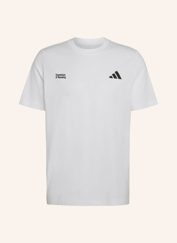 adidas T-shirt RUN ESSENTIALS WIT / ZWART