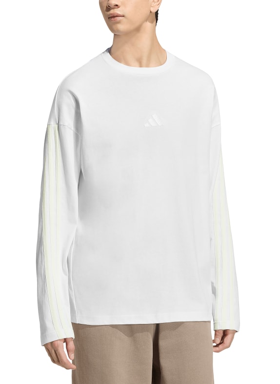 adidas Longsleeve WIT / ZILVER / LICHTBRUIN
