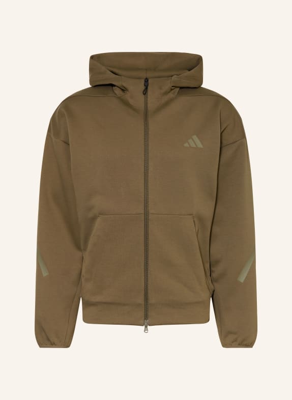 adidas Bluza rozpinana OLIWKOWY