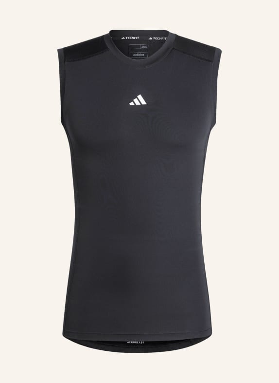 adidas Koszulka bez rękawów TECHFIT CZARNY