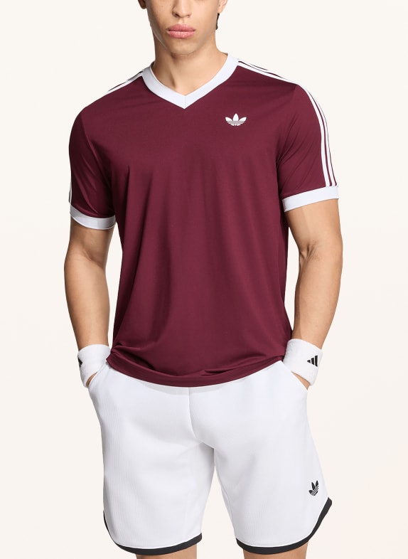 adidas Originals Trainingsshirt CLASSICS DONKERROOD / WIT