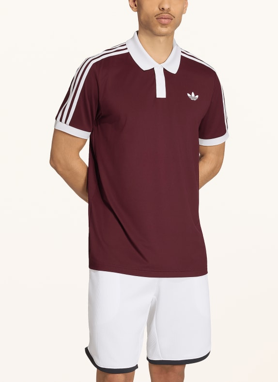 adidas Originals Functioneel poloshirt CLASSICS DONKERROOD / WIT