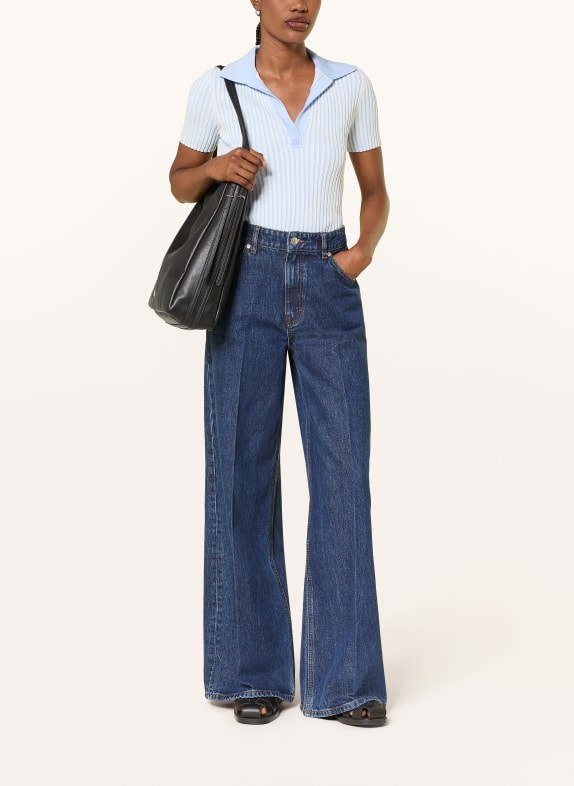 HUGO Wide Leg Jeans 415 NAVY