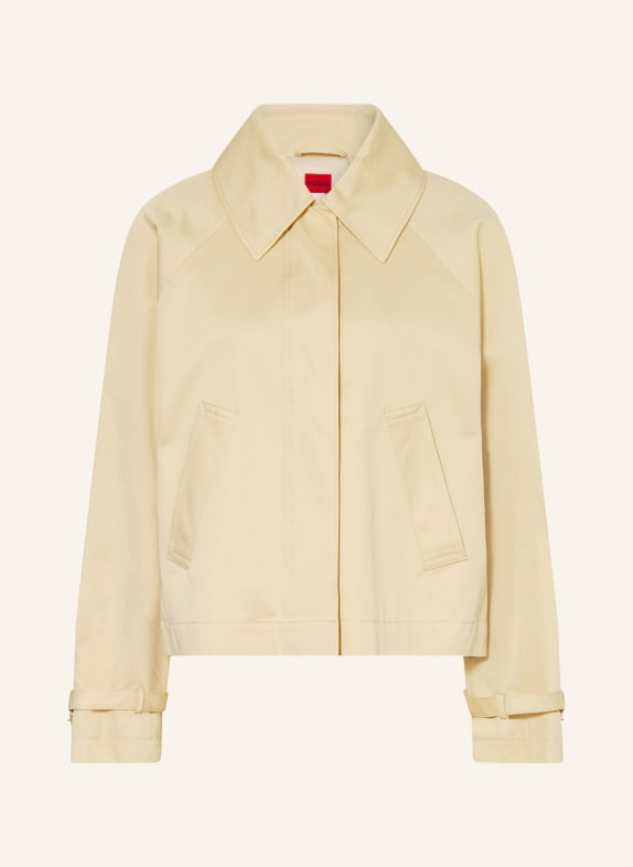 HUGO AMOTU Trench coat jacket LIGHT BROWN