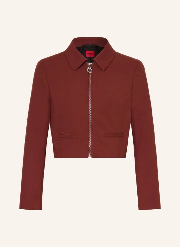 HUGO Kastenjacke ANJUS BRAUN