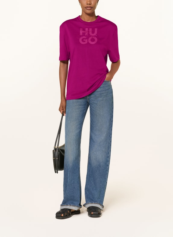 HUGO T-shirt DASHIRE FUCHSIA
