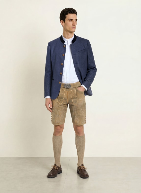 HIRSCHER Traditionele lederhose FREILASSING BEIGE
