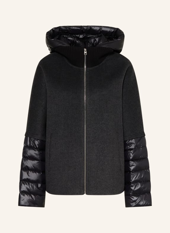 MILESTONE Jacke MSAZALEA im Materialmix SCHWARZ