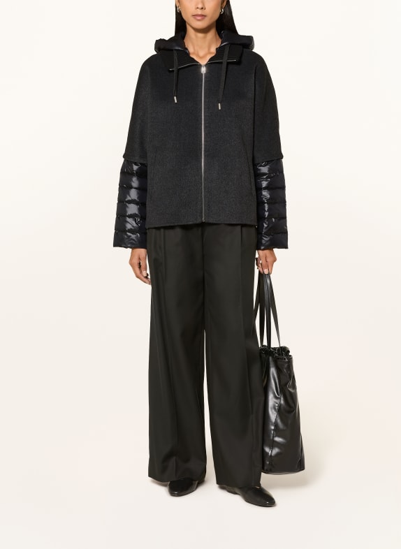 MILESTONE Jacke MSAZALEA im Materialmix SCHWARZ