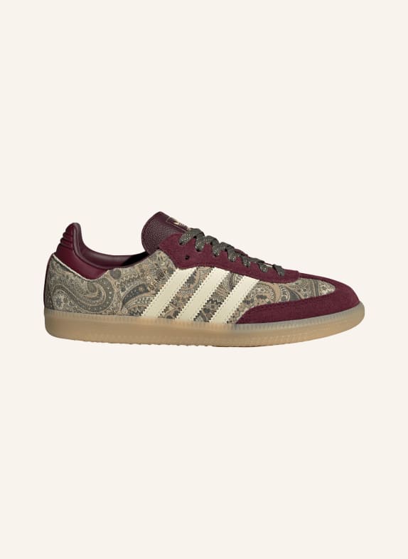adidas Originals Sneaker SAMBA OG BRAUN / CREME / DUNKELROT