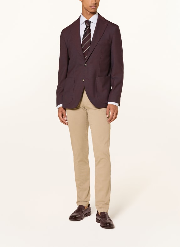 ETON Colbert Tailored Fit DONKERROOD