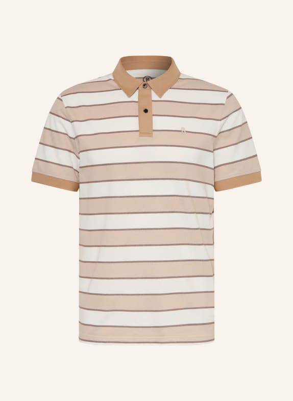 BOGNER Piqué-Poloshirt TIMO-5F Regular Fit CREME / DUNKELBRAUN / BEIGE