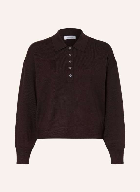 darling harbour Pullover aus Merinowolle DARK CHOCOLATE