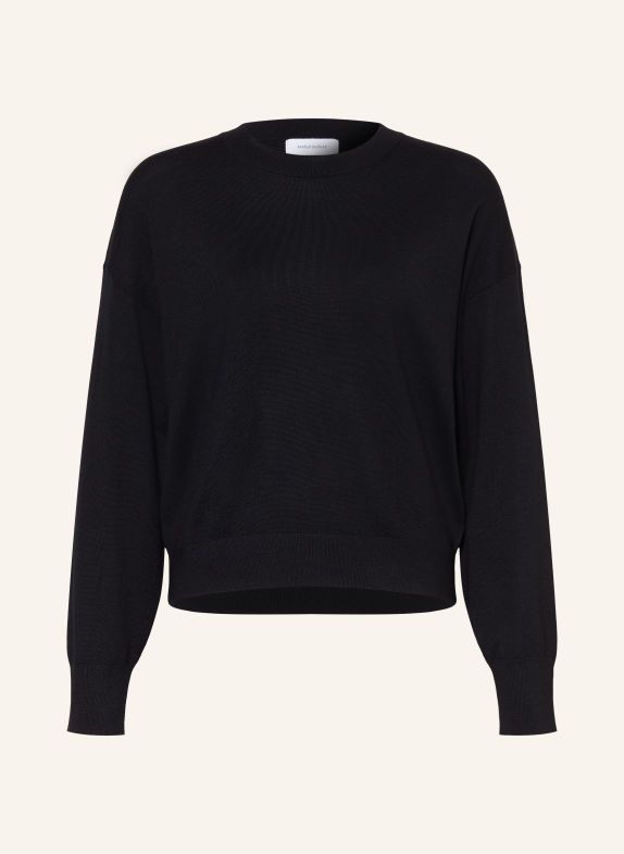 darling harbour Pullover aus Merinowolle BLACK