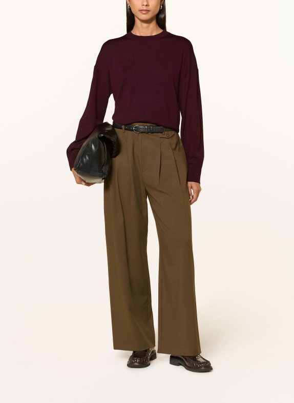 darling harbour Pullover aus Merinowolle BURGUNDY