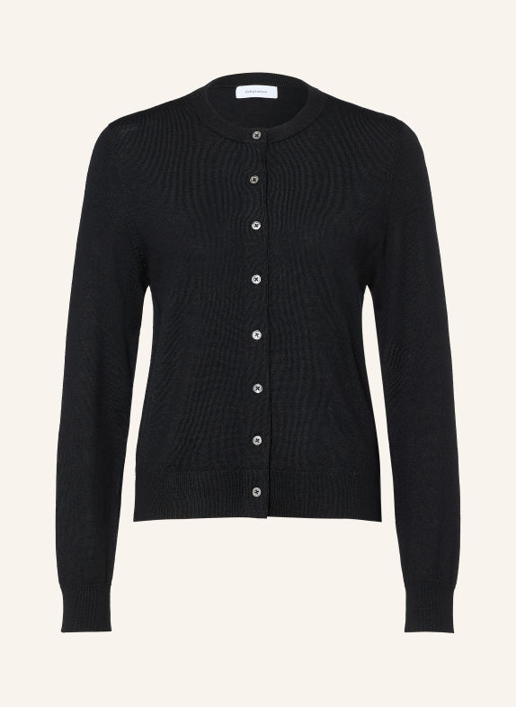 darling harbour Strickjacke aus Merinowolle BLACK