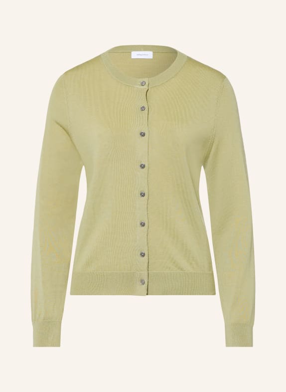 darling harbour Vest van merinowol Tea Green