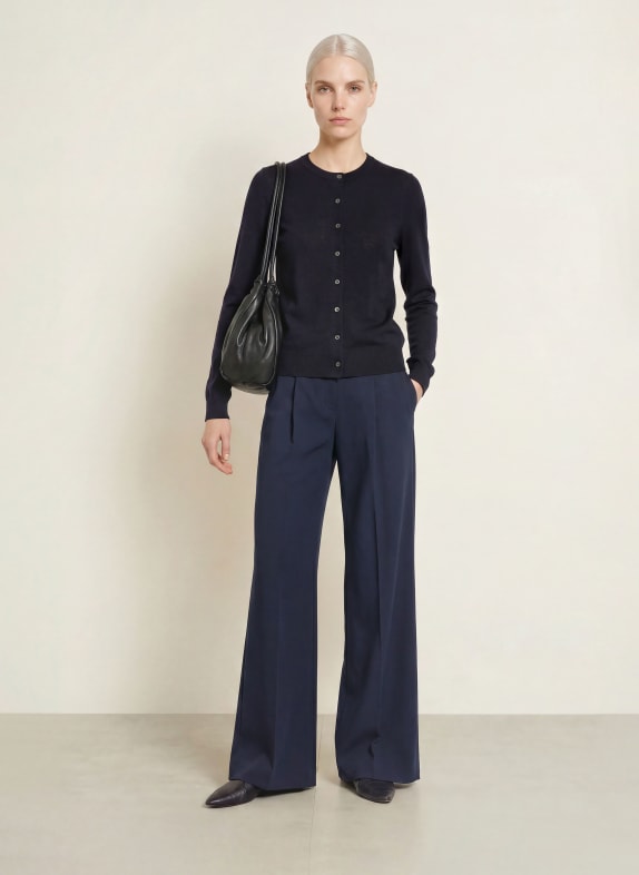darling harbour Strickjacke aus Merinowolle NAVY