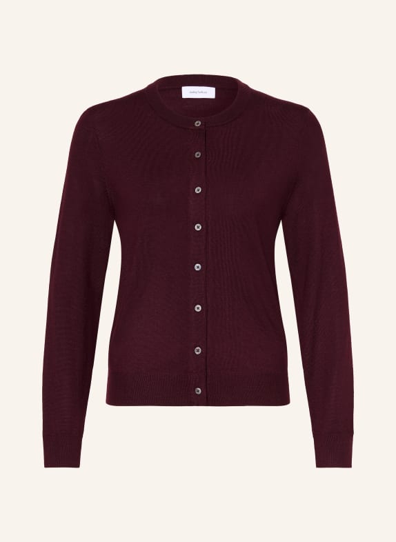 darling harbour Gilet en laine mérinos BURGUNDY