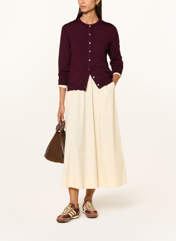 darling harbour Strickjacke aus Merinowolle BURGUNDY