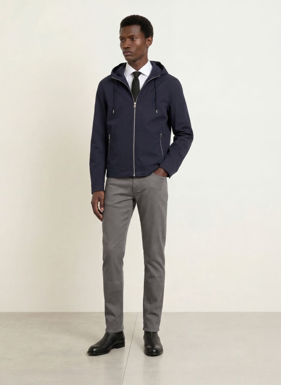 BOSS Blugi DELAWARE Slim Fit GRI ÎNCHIS
