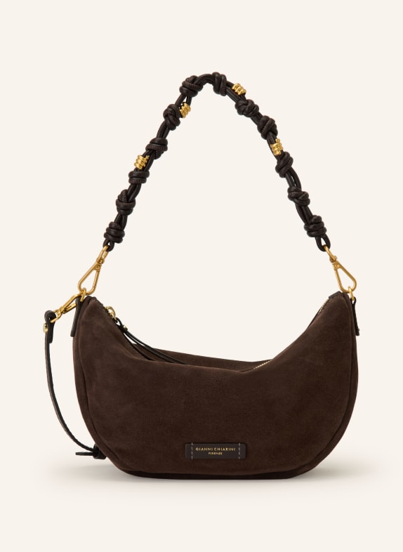 GIANNI CHIARINI Sac à main CLEO MARRON FONCÉ / OR