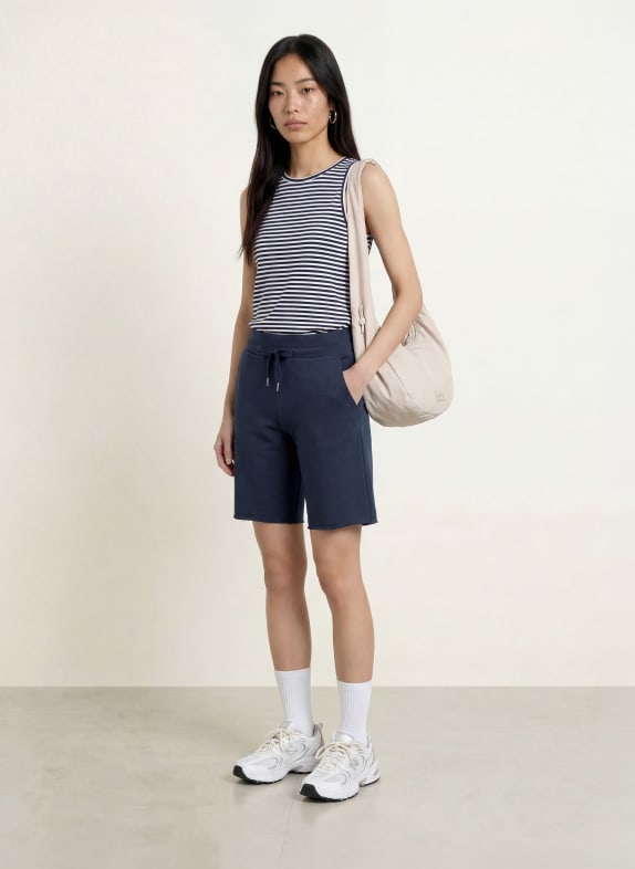 ELBSAND MIJAR Sweat Shorts DARK BLUE