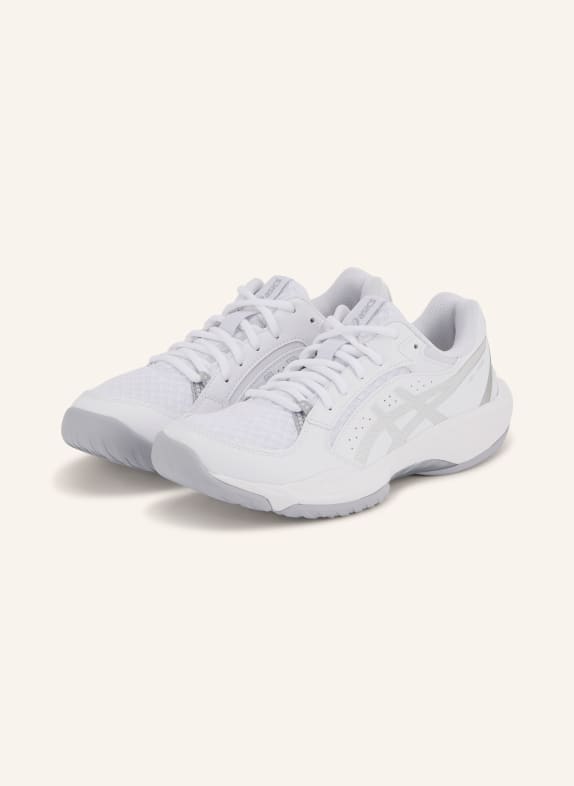 ASICS Buty halowe GEL-TASK 5 BIAŁY / JASNOCZARY