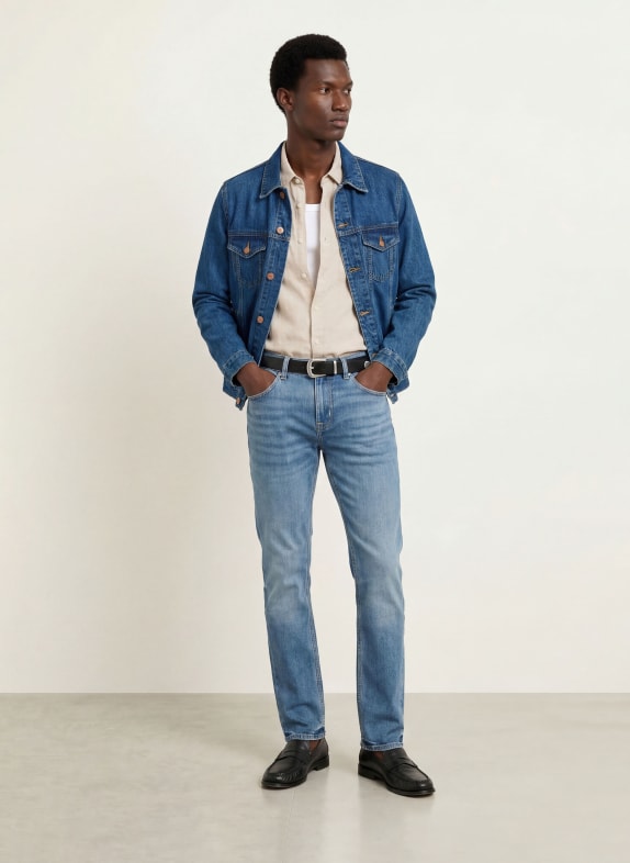 7 for all mankind Spijkerjasje PERFECT JACKET 3LO Mid Blue
