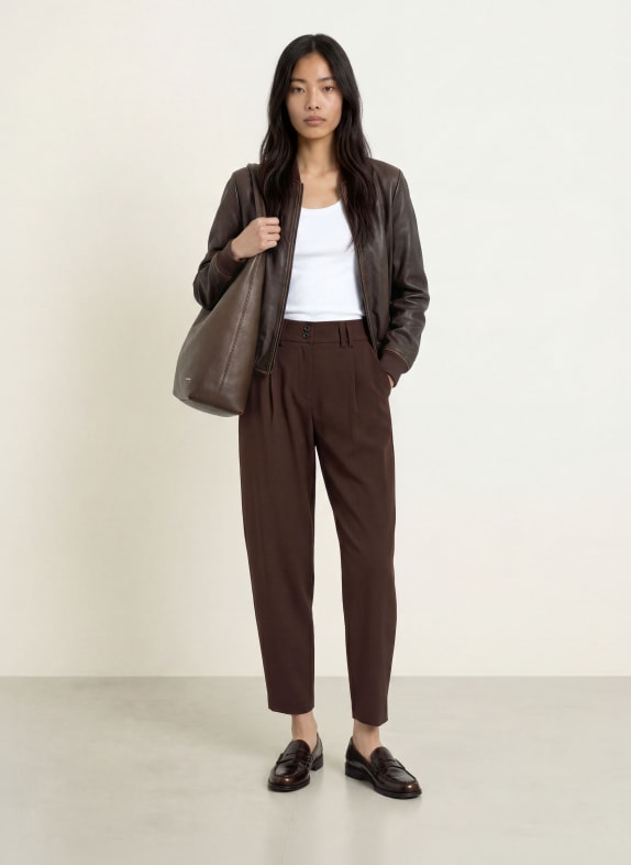 BRAX Broek MEGAN S MARRON FONCÉ