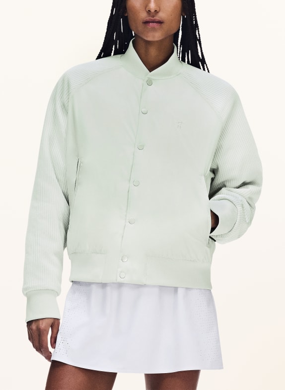 On Veste d'entraînement hybride COURTSIDE GRIS CLAIR