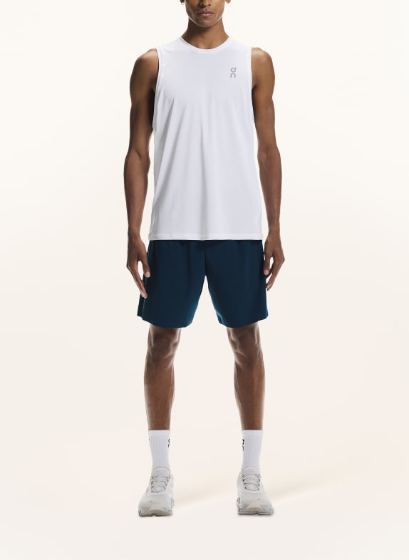 On 2-in-1 hardloopshort PERFORMANCE DONKERBLAUW
