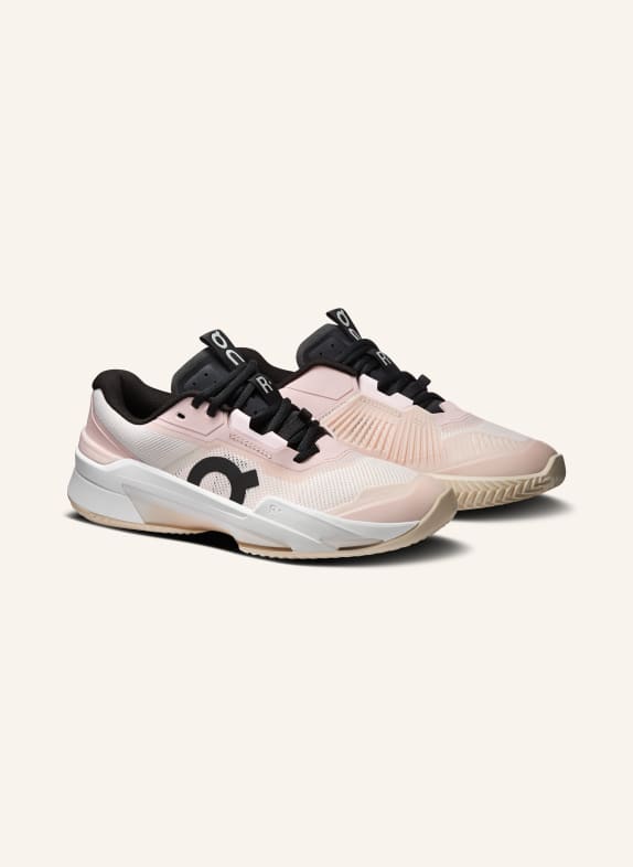 On Tennisschuhe THE ROGER PRO FIRE CLAY CREME / ROSÉ / SCHWARZ
