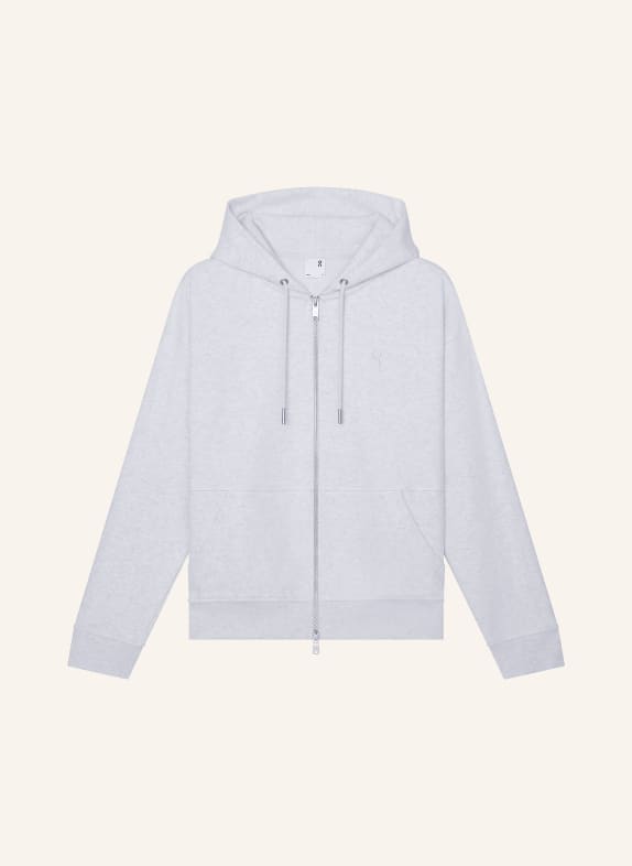 On Sweat zippé CLUB COLLECTIVE GRIS CLAIR