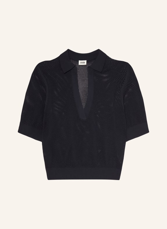DRYKORN Strick-Poloshirt DYLAI DUNKELBLAU
