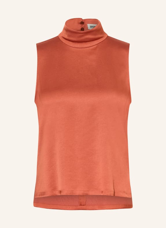DRYKORN Blusentop HALIRA aus Satin DUNKELORANGE